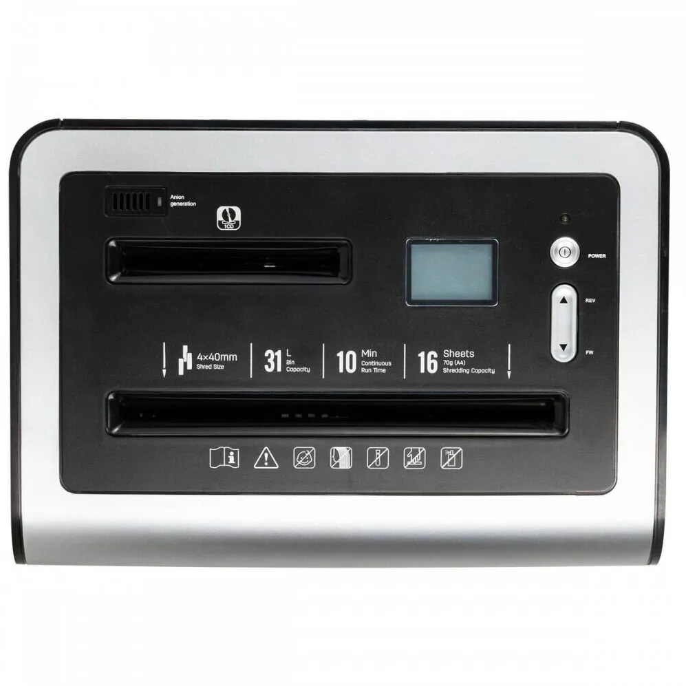 DELI Distrugator Documente 9917 Cross Cut 4*40, 16 Coli, Niv Securitate 4 Deli