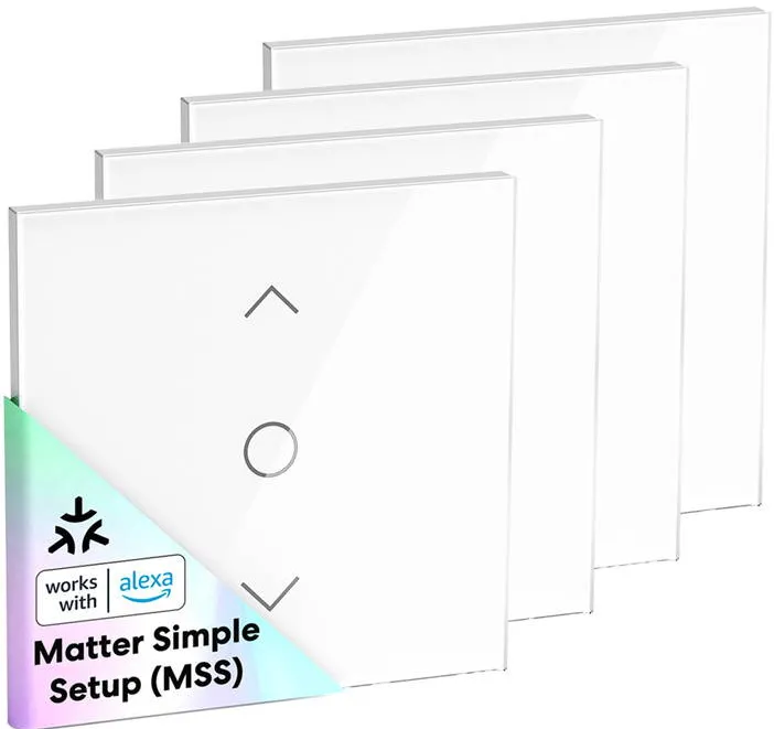 Meross MRS100MA(EU) Comutator inteligent Wi-Fi (Matter) pentru obloane rulante (pachet de 4 bucati)