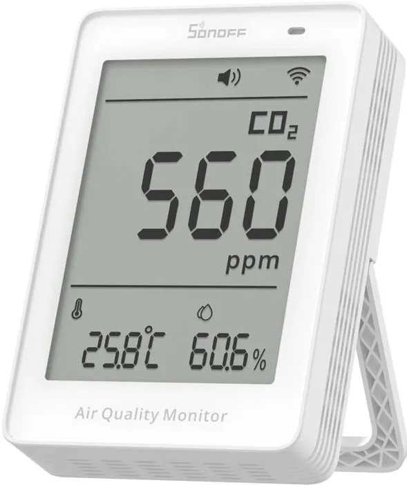 Sonoff AirGuard CO2 SAWF-08P WiFi LCD Aparat de masurare a calitatii aerului