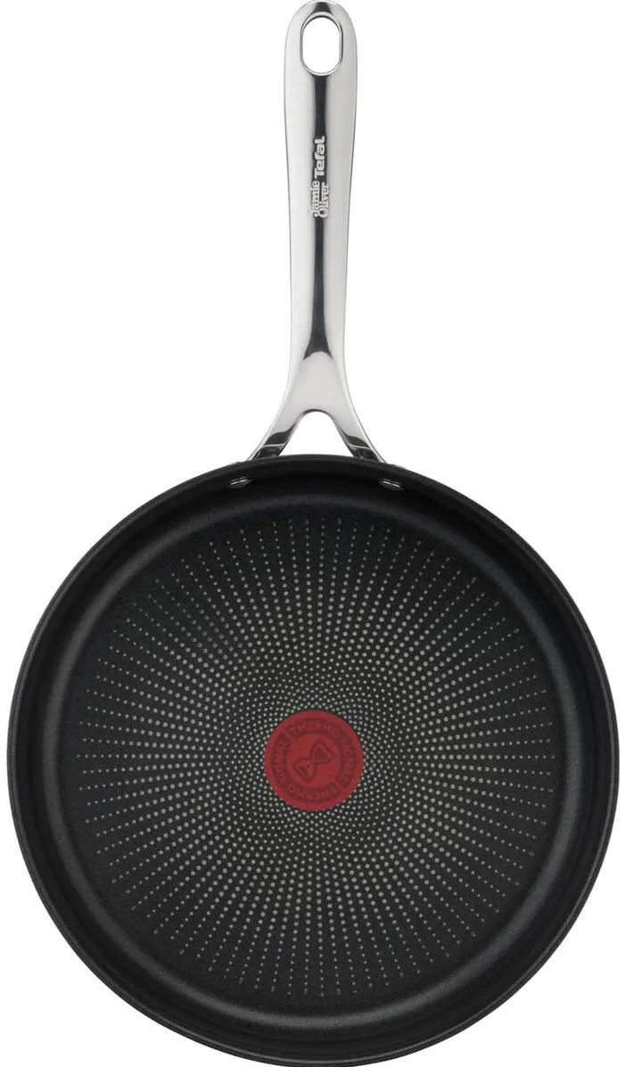 TEFAL braising pan by Jamie Oliver Cook Smart (stainless steel, Ř 25cm, with glass lid)