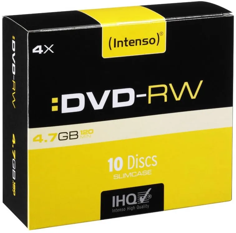 Intenso DVD-RW 4x SC 4,7GB Intenso 10 sztuk