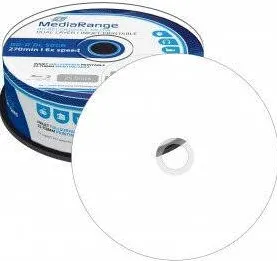 MediaRange BD-R DL 50 GB, Blu-ray - Alb, 25