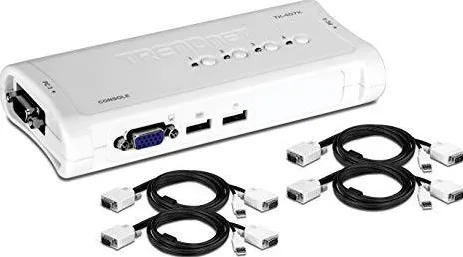 Switch KVM TRENDnet TK-407K 4-Port USB KVM Switch Kit