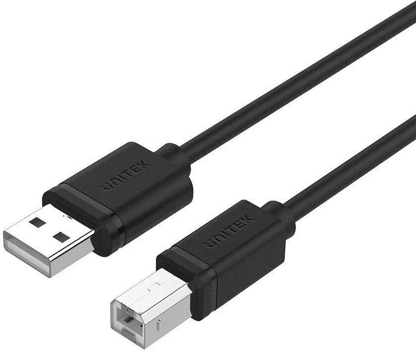 Cablu Unitek Cablu de date, Unitek, USB 2.0 A tata / USB 2.0 B tata Y/C421GBK, 5 m, negru