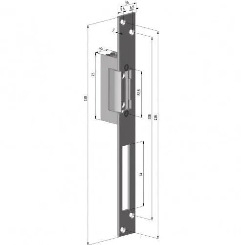 ASSA ABLOY ELECTROMAGNET FAIL SAFE YALE 12Vcc 180mA