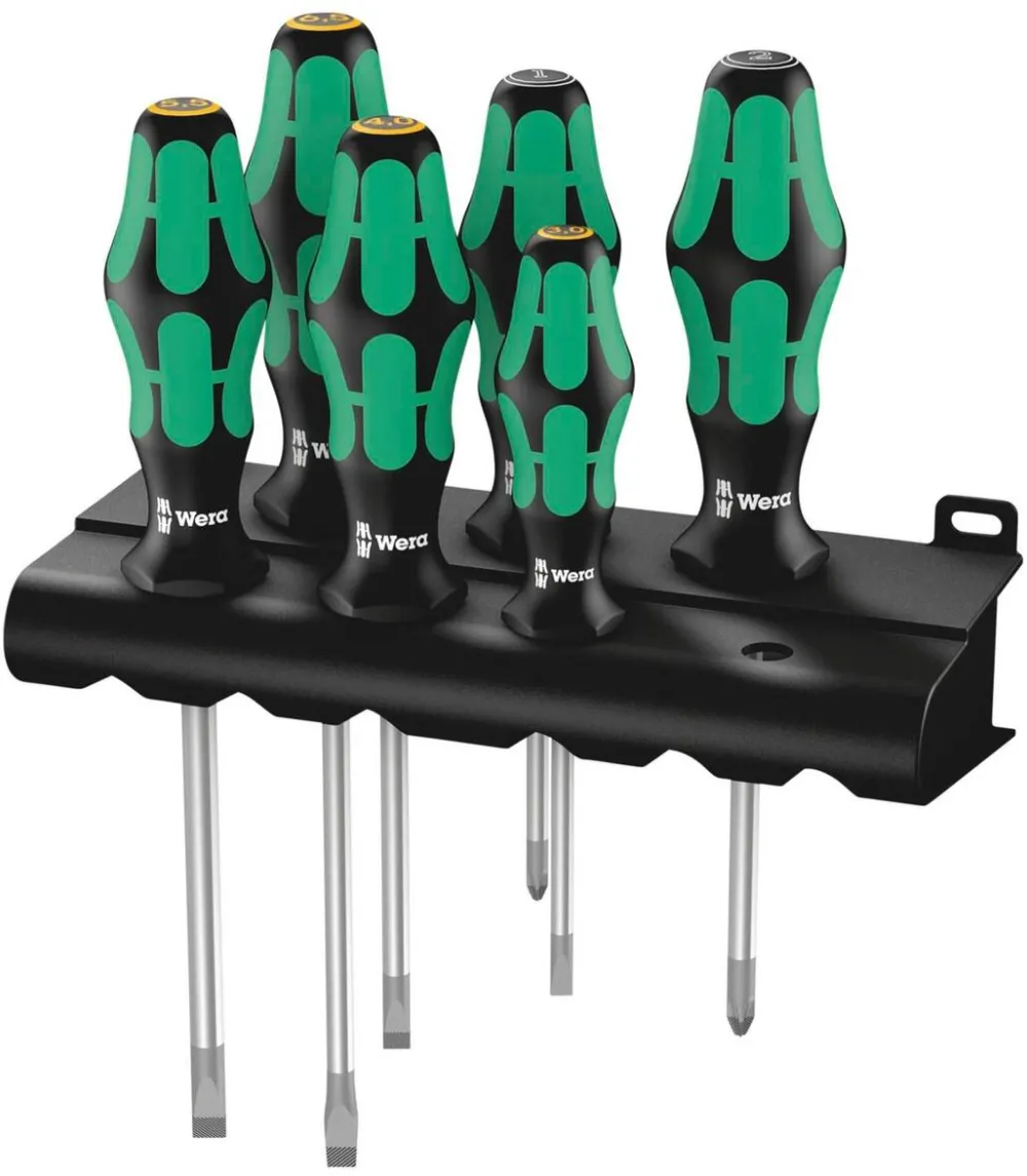 WERA 334/355/6 Kraftform Plus Lasertip Set Surubelnite