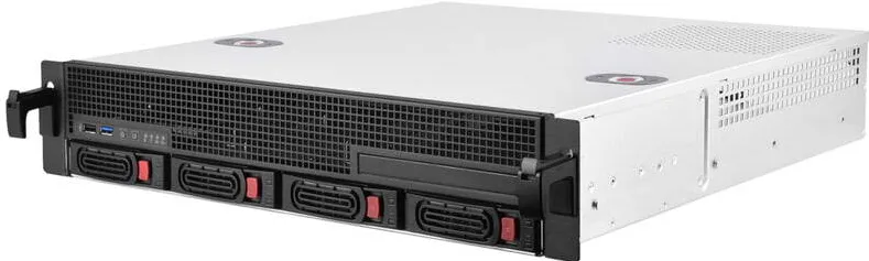 Carcasa server Silverstone RM21-304 Rackmount , 2U, Micro-ATX - Negru
