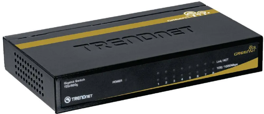 TRENDnet 8-Port Gigabit GREENnet /w metal case