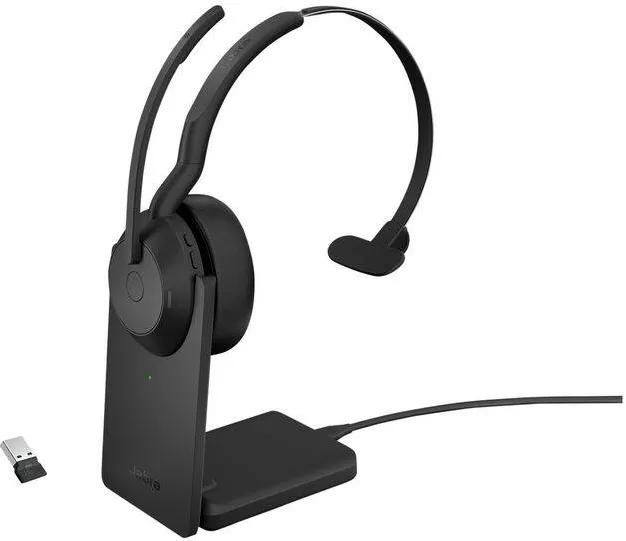 Casti Jabra Evolve2 55 USB-A UC Mono Stand Fara Fir