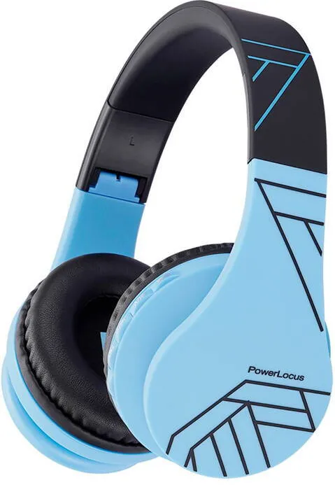 Casti Over-Head PowerLocus Wireless Headphones for kids PowerLocus P1 (blue&black)