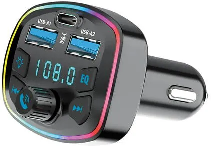 Player Auto Forever light MODULATOR FM CU BLUETOOTH CU 2XUSB 1A - 3.1A + USB C 20W