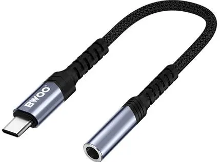 Adaptor Bwoo ADAPTOR AUDIO USB-C - JACK 3.5MM - NEGRU