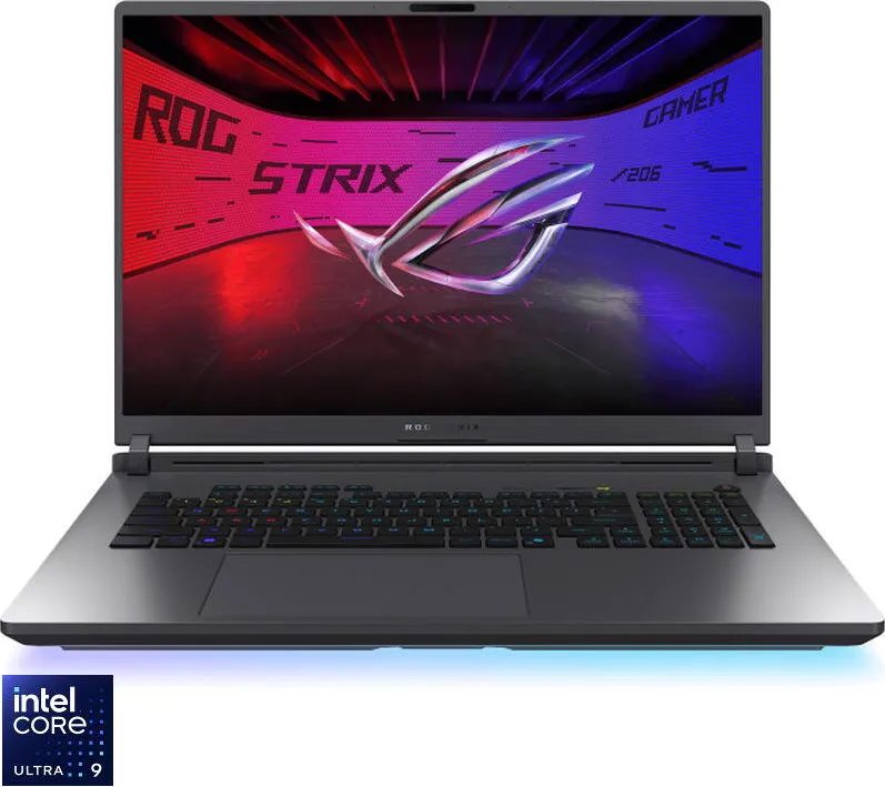 Laptop Asus Gaming 18 U9-275HX 16 1 5070 WQXGA DOSGaming 18'' ROG Strix G18 G815LP, 2.5K 240Hz, Procesor Intel Core Ultra 9 275HX (36M Cache, up to 5.40 GHz), 16GB DDR5, 1TB SSD, GeForce RTX 5070 8GB, No OS, Eclipse Gray
