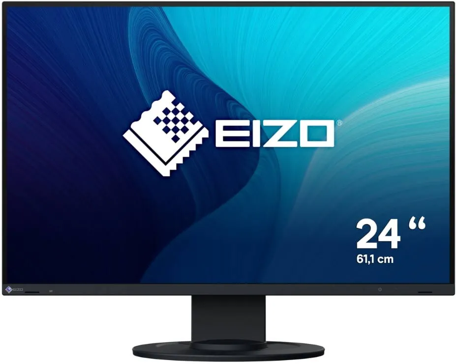 Monitor Eizo Monitor IPS LED 24.1" EIZO EV2410R-BK, WUXGA 1920 x 1200, VGA, DVI, HDMI, DisplayPort, Boxe, Pivot Negru
