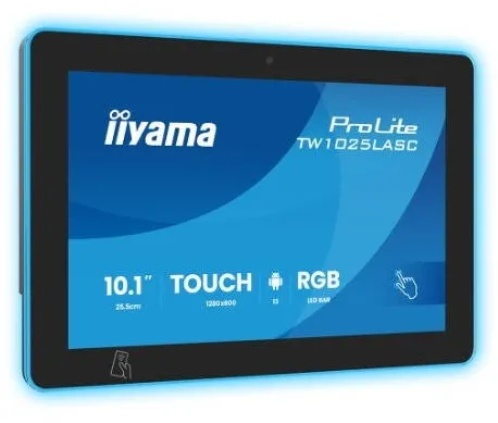 Monitor IIyama Monitor IPS LED Iiyama 10.1" TW1025LASC-B3PNR, 1280 x 800, Touchscreen, Boxe Negru