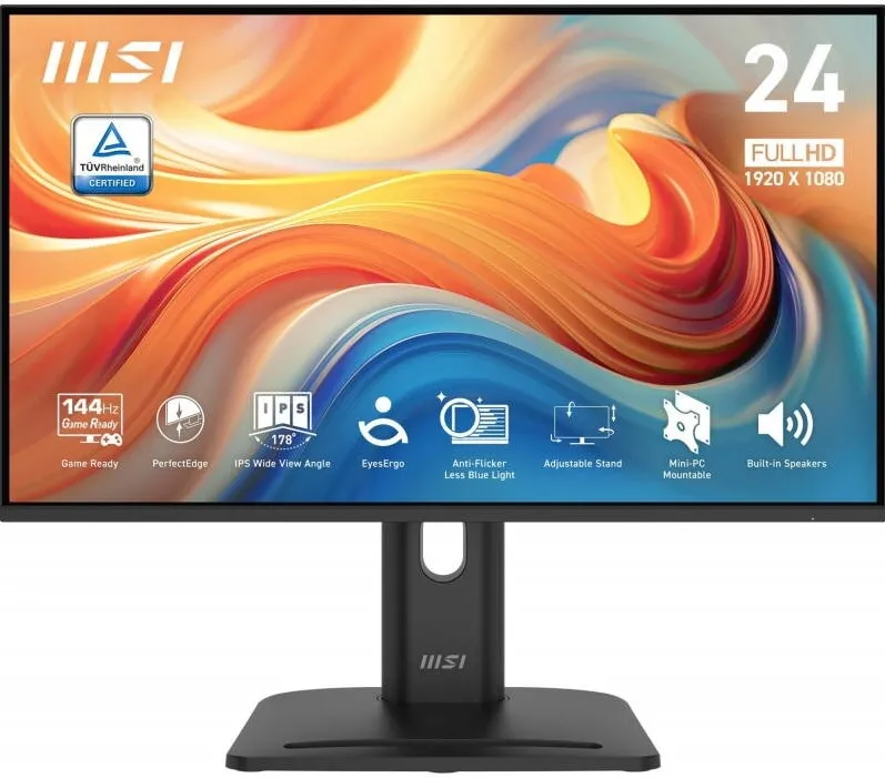 Monitor MSI Monitor LCD MSI PRO MP245PG E14 23.8", IPS, 1920x1080, 144 Hz, 1 ms