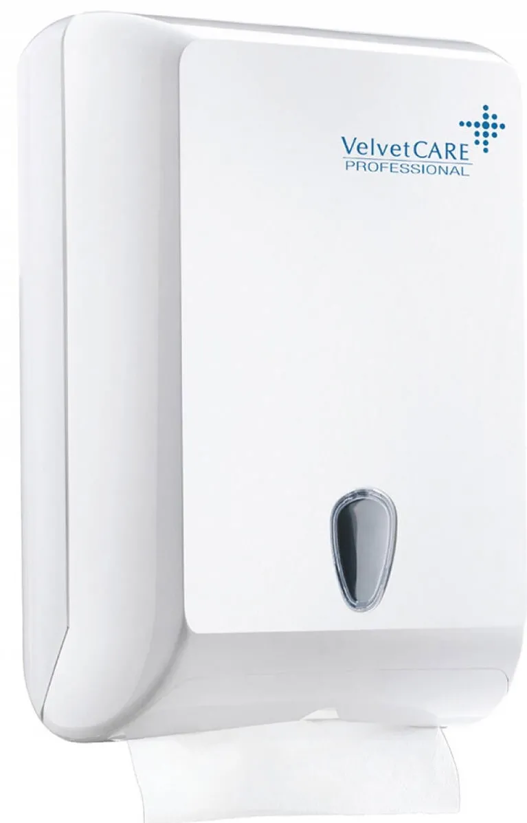 Velvet Dispenser servetele ZZ, material ABS, VELVET Professional - alb