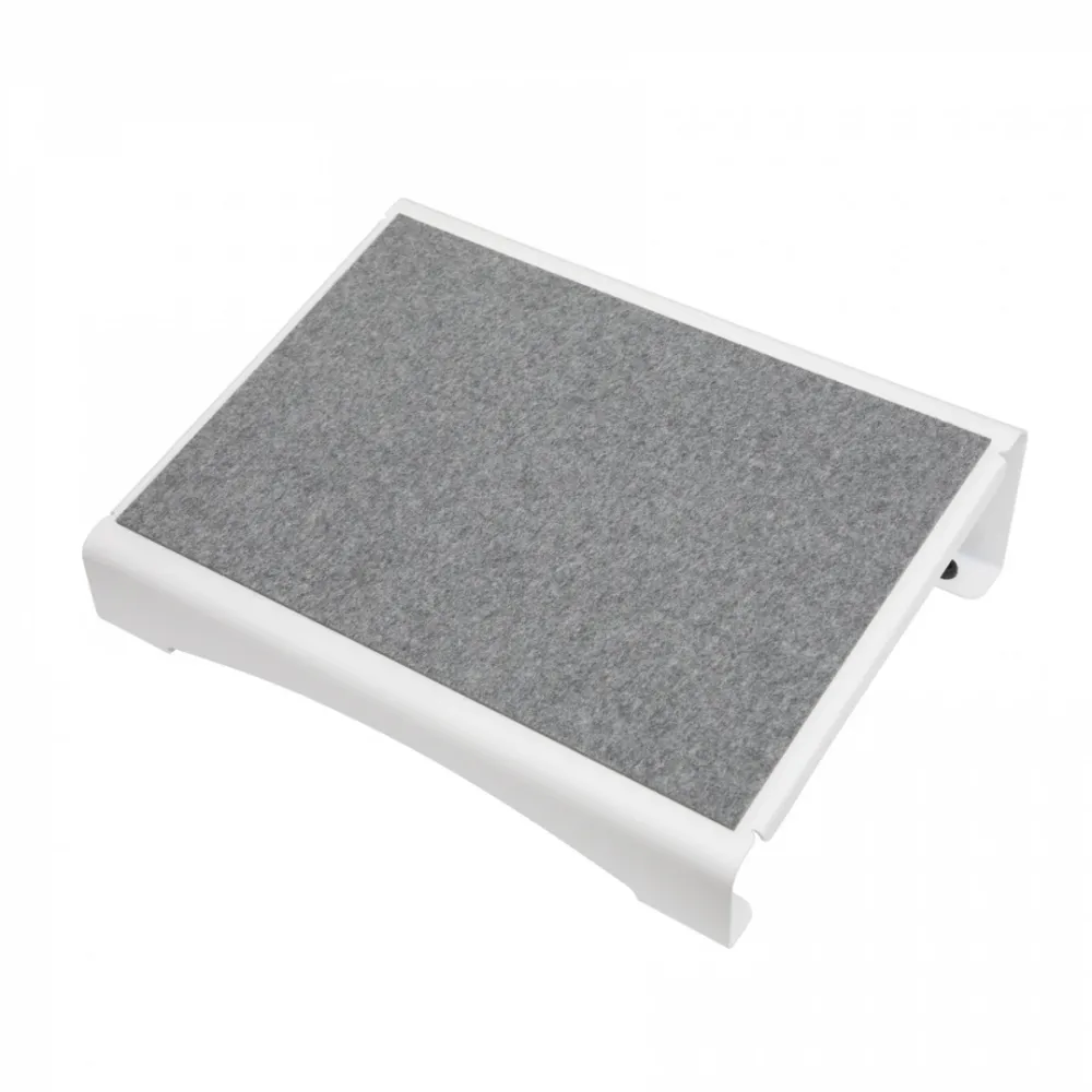 Maul Suport pentru picioare, metalic, acoperit cu pasla, 40x30 cm, MAUL Flair - alb