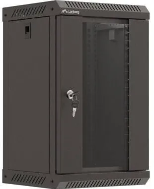 Carcasa server LANBERG Rack 10" 9U, sticla, Lanberg, negru, 300 x 300 mm