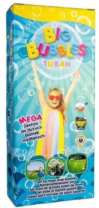 Jucarie creativa TUBAN Set baloane de sapun Tuban, Sapun lichid + inele, Multicolor