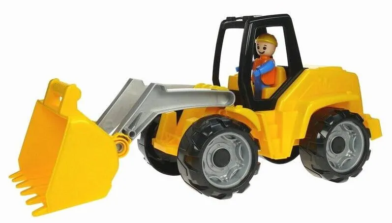 Jucarie Educationala Lena Buldozer din plastic cu figurina Lena