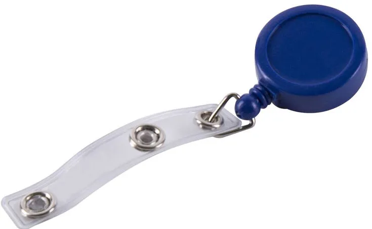 Kejea Dispozitiv cu snur retractabil pt. legitimatii, rotund-D20mm, clips curea, KEJEA - albastru