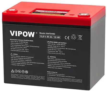 Vipow ACUMULATOR LIFEPO4 60AH CU BMS