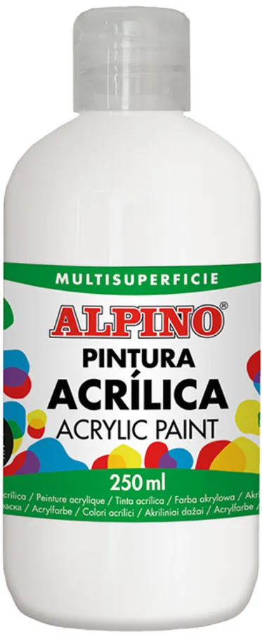 Alpino Vopsea acrilica, 250ml, Alpino - alb