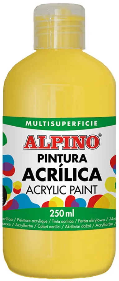 Alpino Vopsea acrilica, 250ml, Alpino - galben