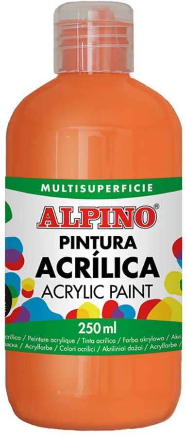 Alpino Vopsea acrilica, 250ml, Alpino - portocaliu
