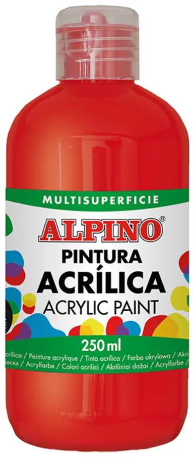 Alpino Vopsea acrilica, 250ml, Alpino - rosu