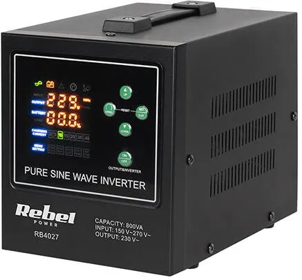 UPS Rebel UPS CENTRALE TERMICE SINUS PUR 800VA 500W 12V REBEL