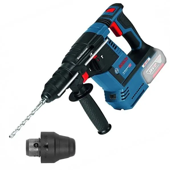 BOSCH GBH 18V-26 F - Rotopercutor SDS-Plus fara acumulatori si incarcator, Li-Ion, 18 V, - Ah, 2.6 J, mandrina interschimbabila, motor fara perii, sistem antivibratii, turatie constanta, led iluminare, turatie reglabila