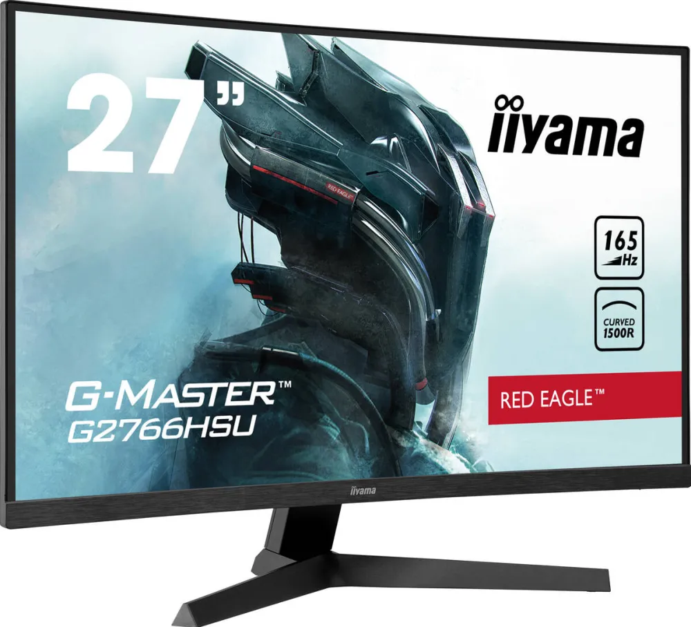 Monitor IIyama Gaming Red Eagle G-MASTER G2766HSU-B1 Curbat 27 inch FHD VA 1 ms 165 Hz HDR FreeSync Premium