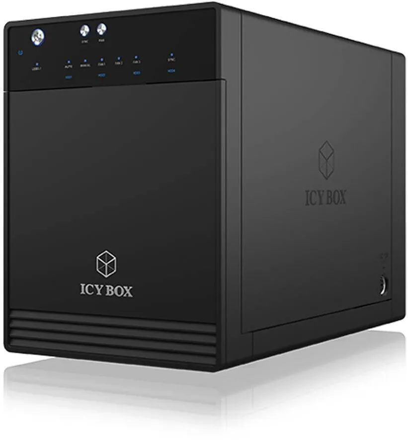 Enclosure Icy Box USB 3.1(Gen2) 4x2,5"/3,5" SATA3 IB-3740-C31 (b)
