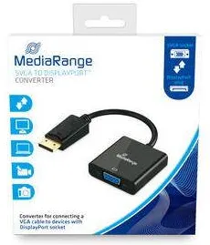 Adaptor MediaRange VGA Male/DP Fem 15cm Negru