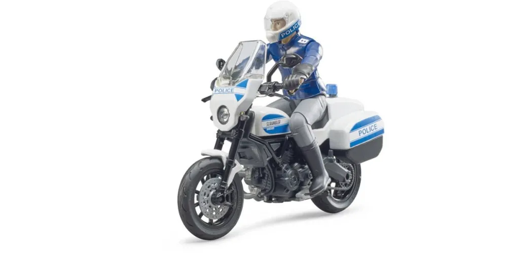 Masinuta BRUDER Scrambler Ducati police motorbike