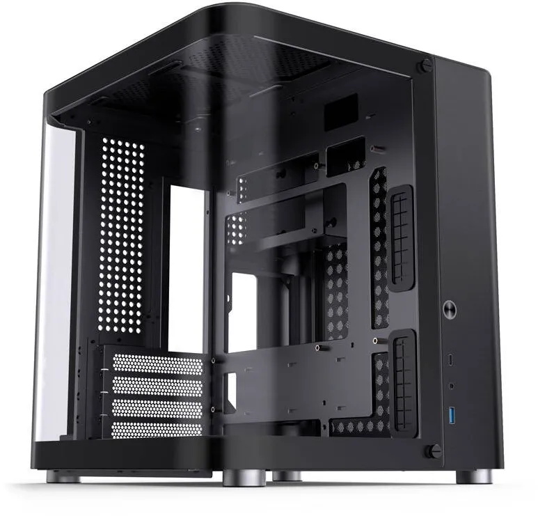Carcasa PC Jonsbo TK-1 2.0 Micro-ATX, sticla securizata - Negru