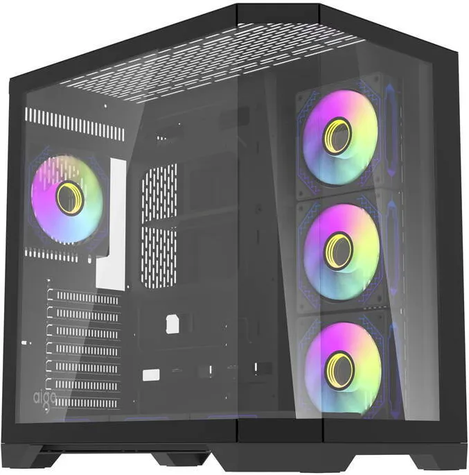 Carcasa PC Darkflash Darkflash Computer Case FT418 PRO + 7 aRGB fans (black)