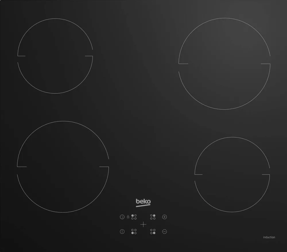 Plita BEKO HII64401QT Black Built-in 60 cm Zone induction hob 4 zone(s)