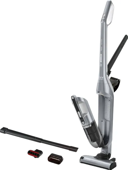 Aspirator BOSCH BCH3P210 Series 4 cleaner, Handstick 2in1, Cordless, Operating time up to 50 min, Silver