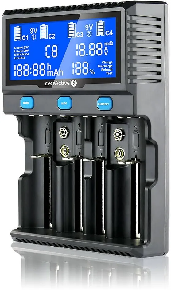 everActive Charger for cylindrical Li-ion and Ni-MH batteries everActive UC-4200