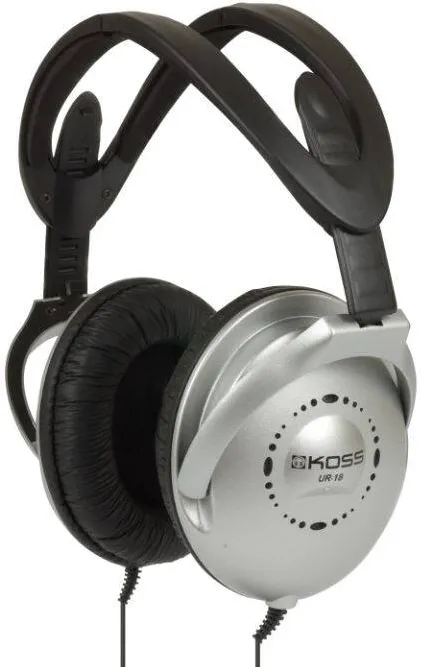 Casti Over-Head Koss UR18 Headphones, Over-Ear, Wired, Black/Silver