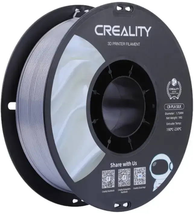 CREALITY CR-Silk PLA Filament (Silver)