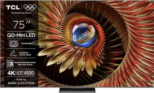 Televizor TCL Mini LED 75Q8C, 189 cm, Smart Google TV, 4K Ultra HD, (Model 2025)