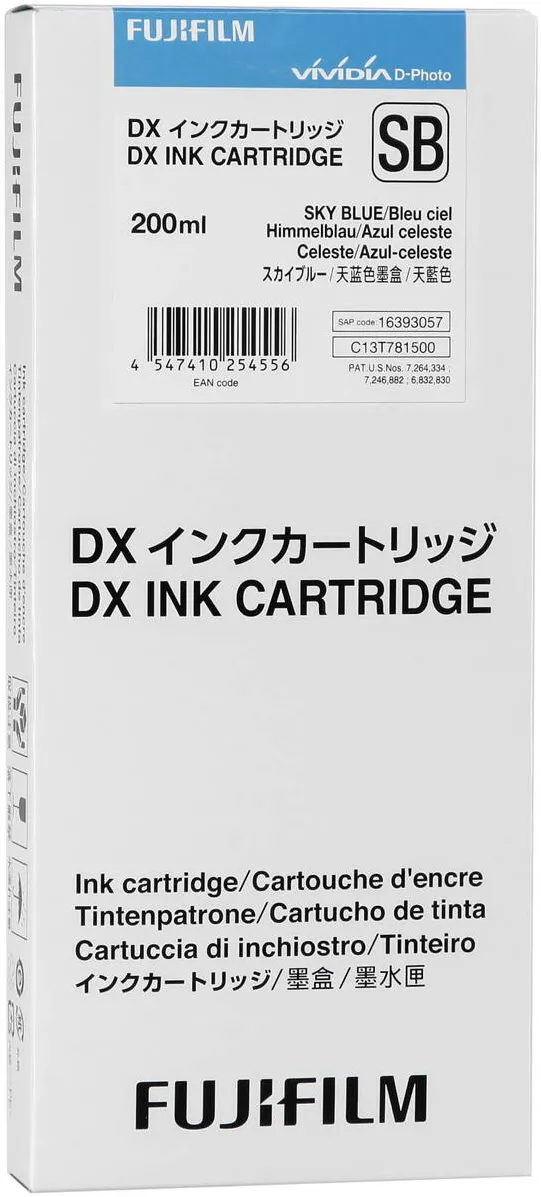 Cartus Imprimanta FUJIFILM Fujifilm DX Ink Cartridge 200 ml skyblue