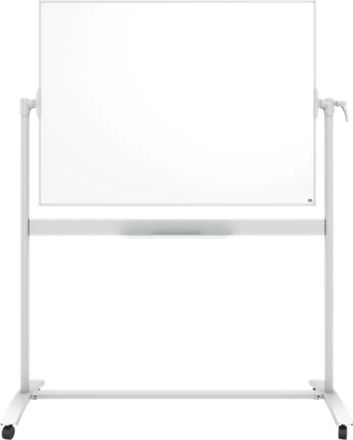 Nobo Tabla mobila NOBO Classic, otel lacuit, 120x90 cm, magnetica, include marker si tavita, alb