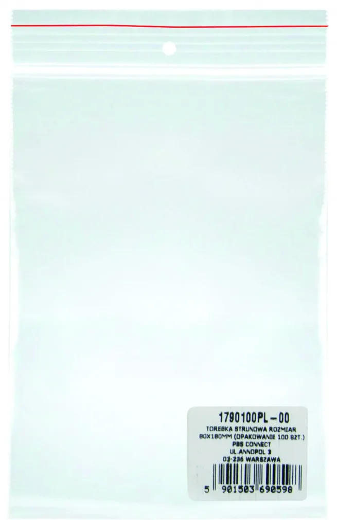 Office Products Pungi plastic cu fermoar pt sigilare, 80x180mm, 40microni, 100buc/set, Office Products-transparente