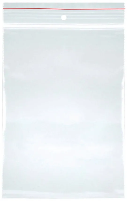 Office Products Pungi plastic cu fermoar pt sigilare, 200x400mm, 40microni, 100buc/set, Office Products-transparente