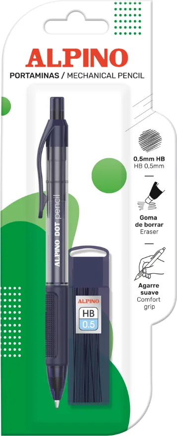 Alpino Creion mecanic 0,5 mm, ALPINO Dot + set mine